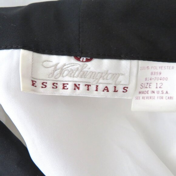 Vintage 80s Button-Up Blouse White Black Embroidery Collar Size 12 Western Style - Picture 5 of 12